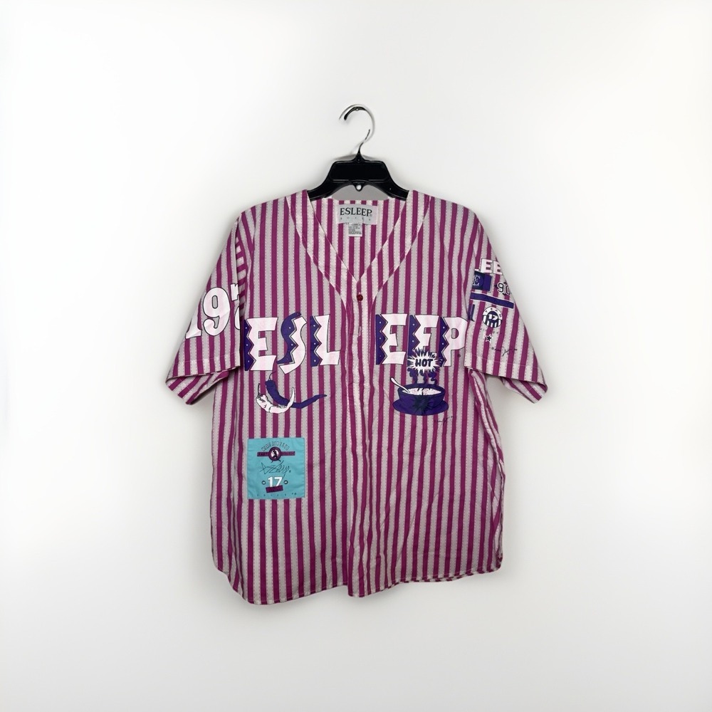 Vintage ESLEEP Women's Pajama Top  Oversized 90's Cycle 4 Life Size LG